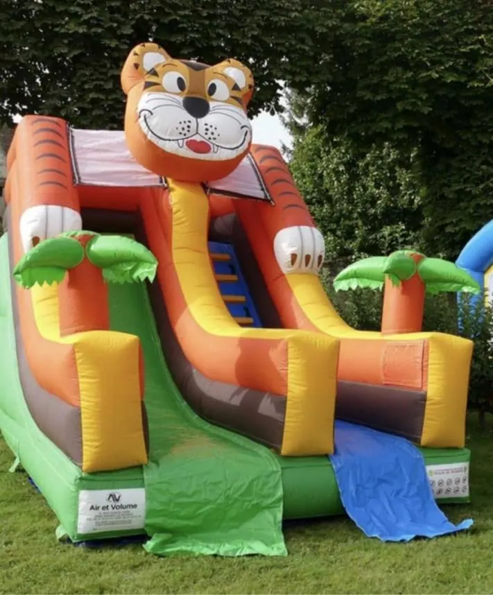 Le Toboggan Tigre — structure gonflable à louer en Bretagne